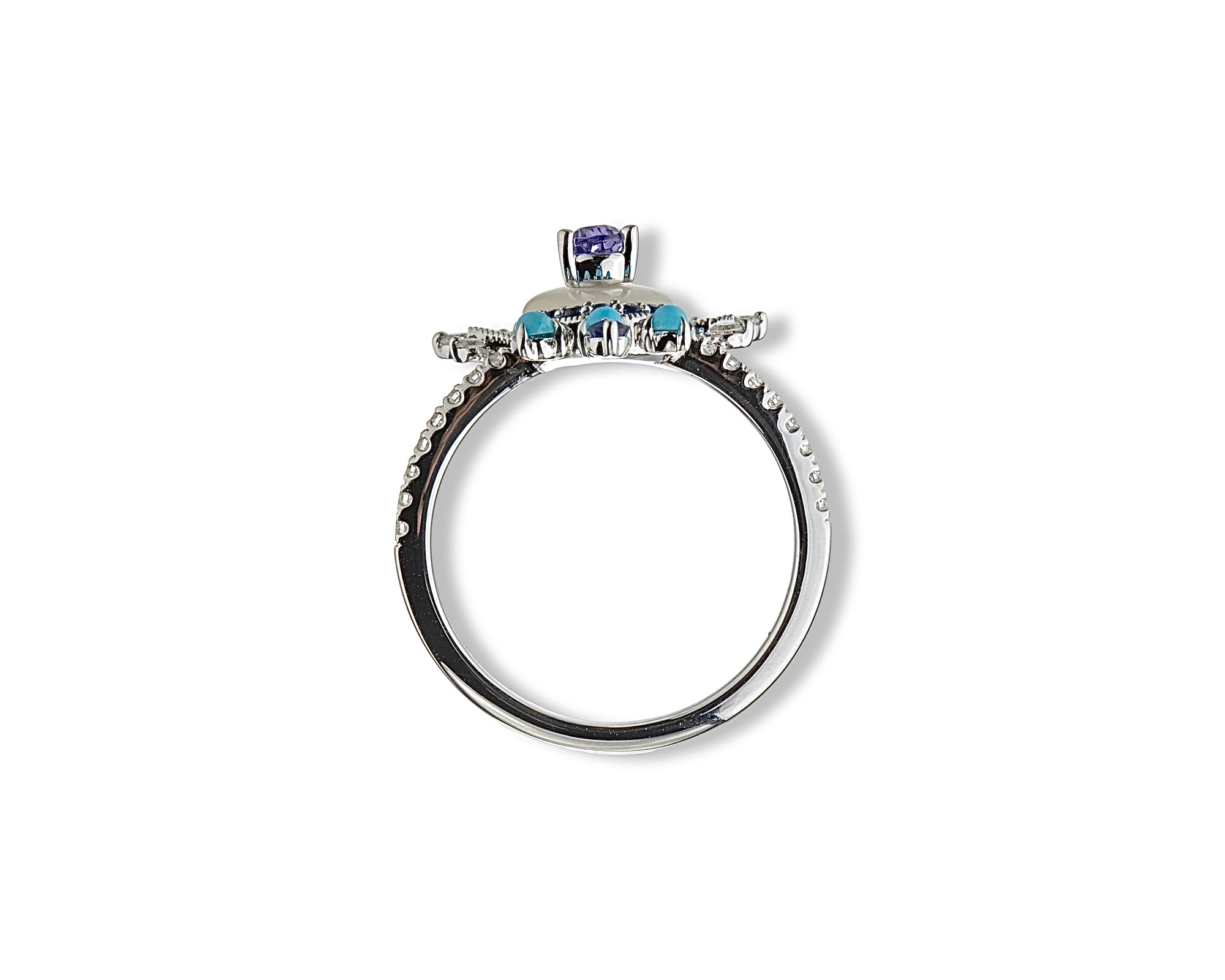 Blue Mini Eclipse Ring