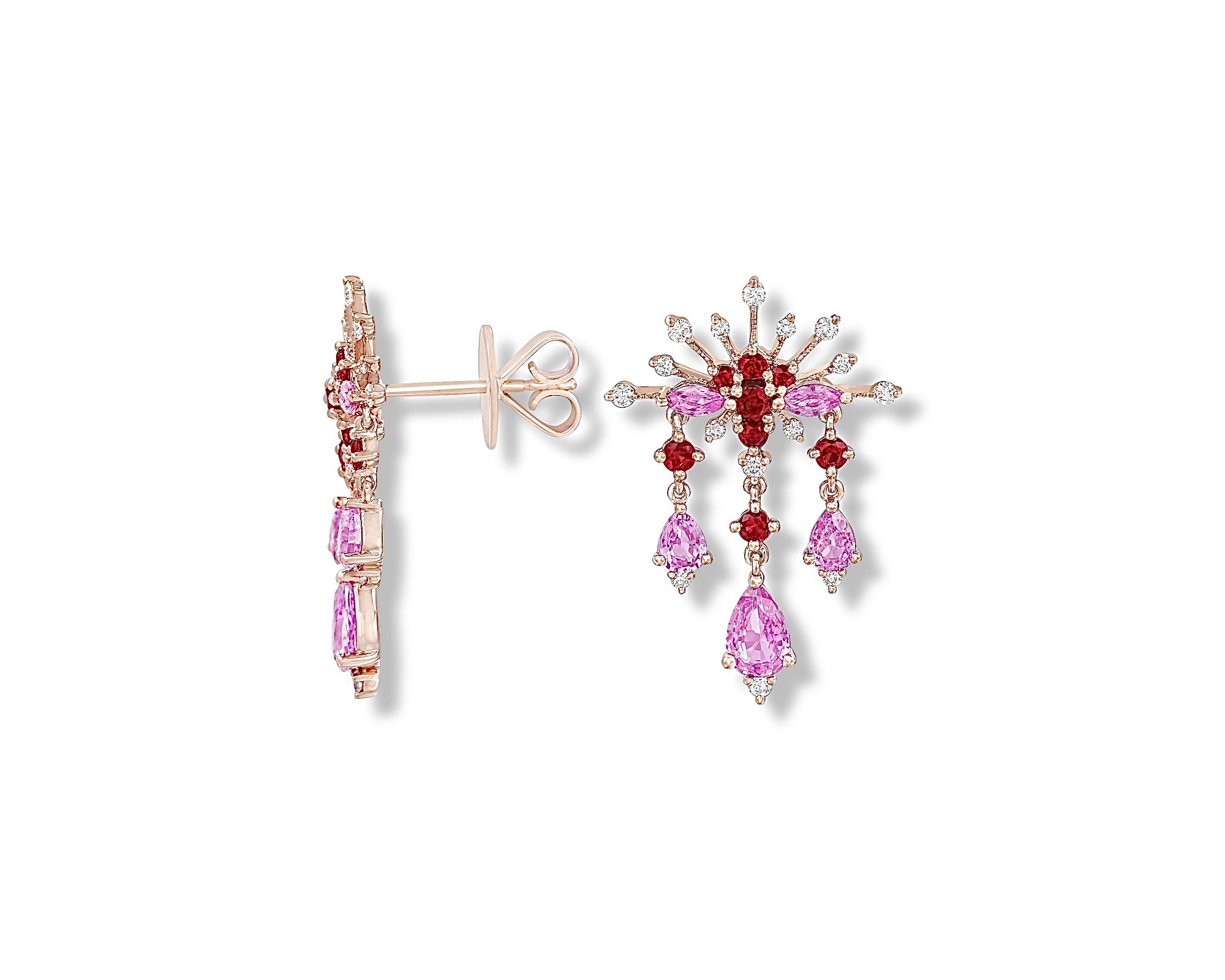 Pink Star Earring