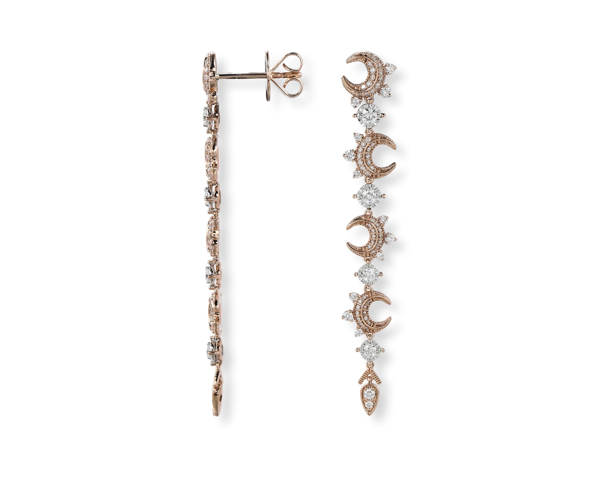 Crescent Long Earring