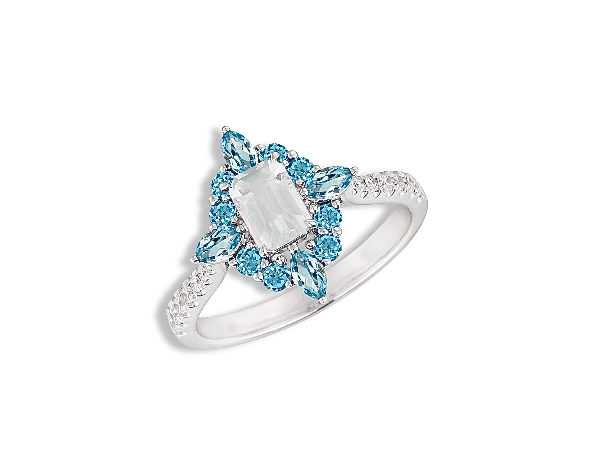 Topaz Moonstone Ring