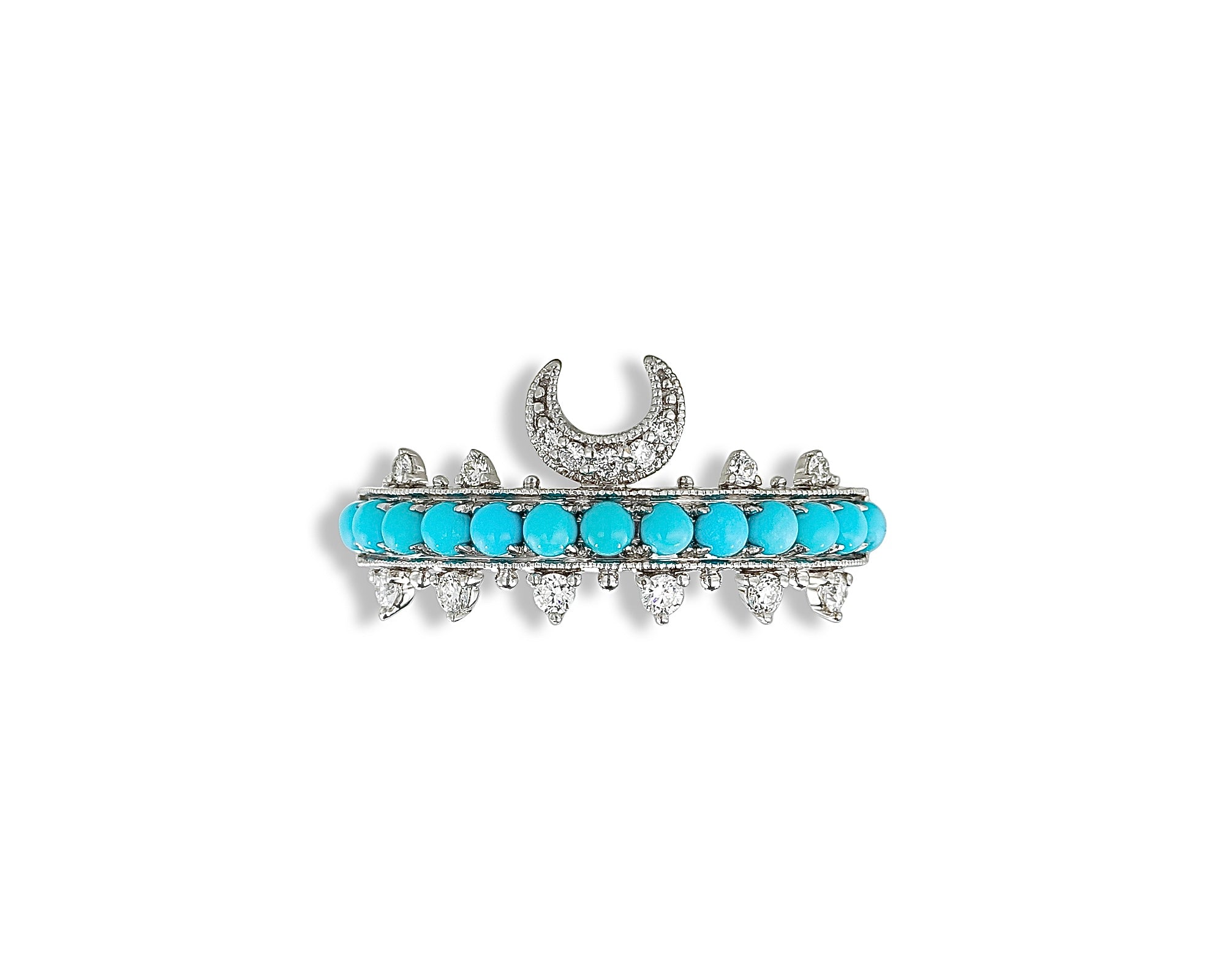 Crescent Turquoise Ring