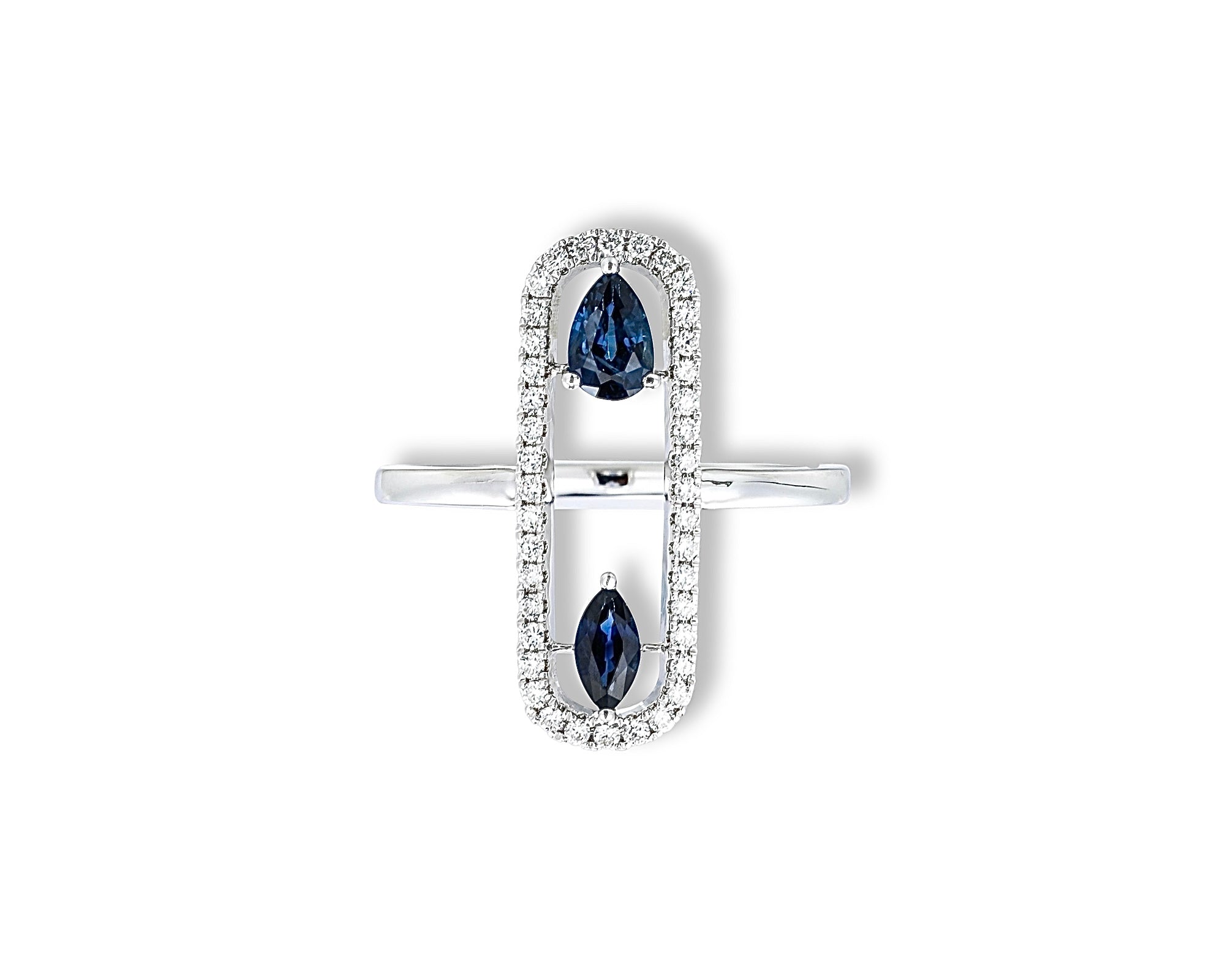 Blue Sapphire Oval Ring