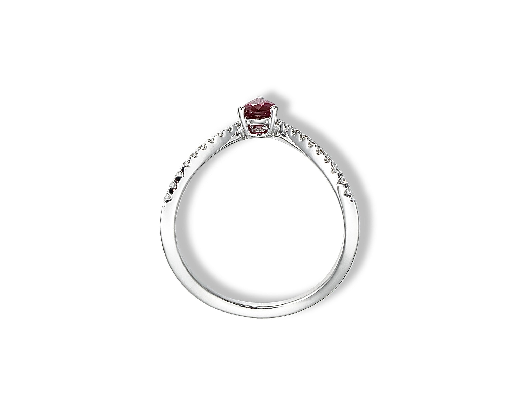 Ruby Pear Ring