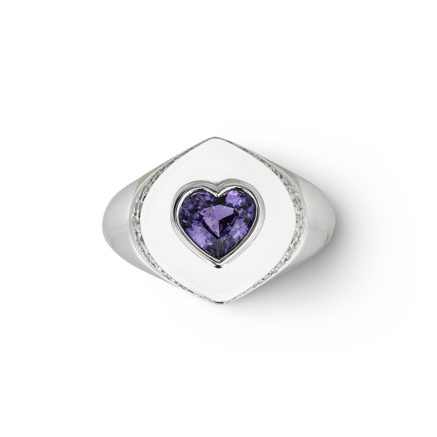 Purple Heart Signet Ring