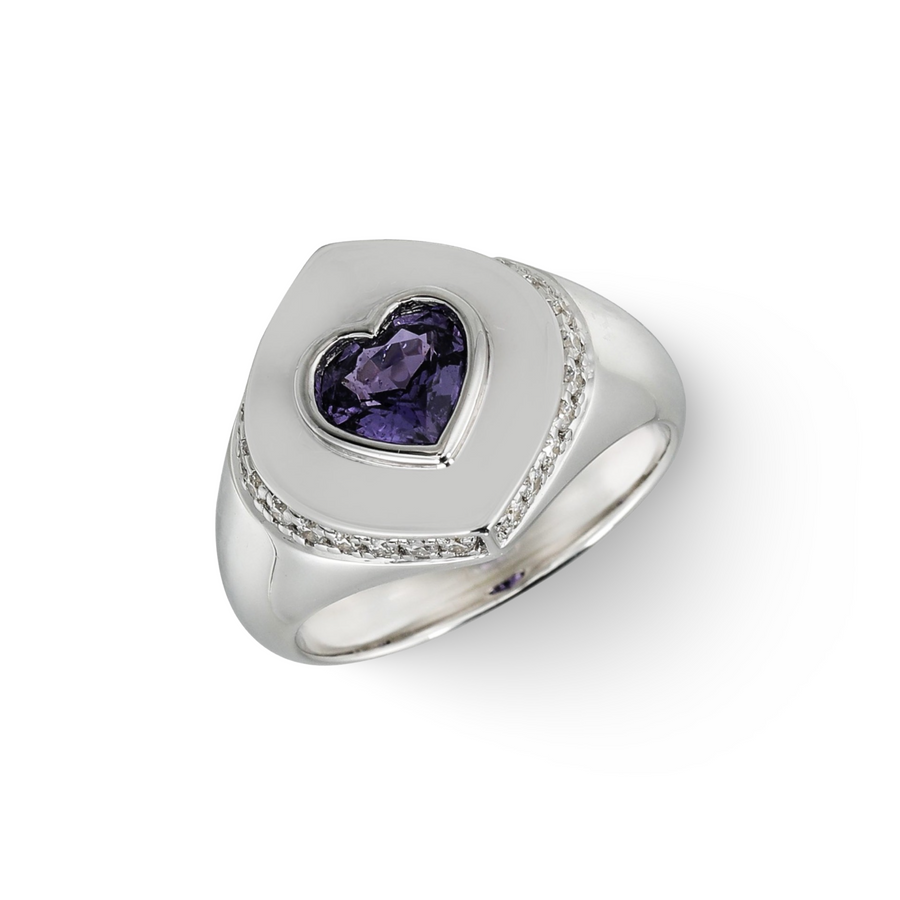 Purple Heart Signet Ring