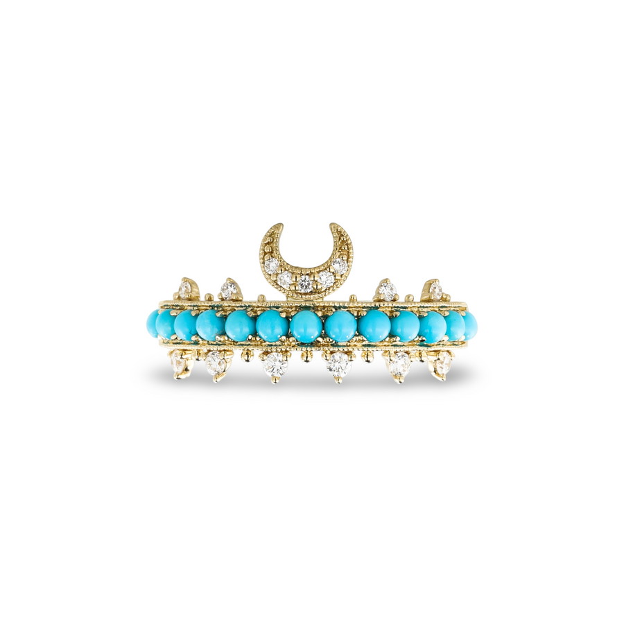 Crescent Turquoise Ring