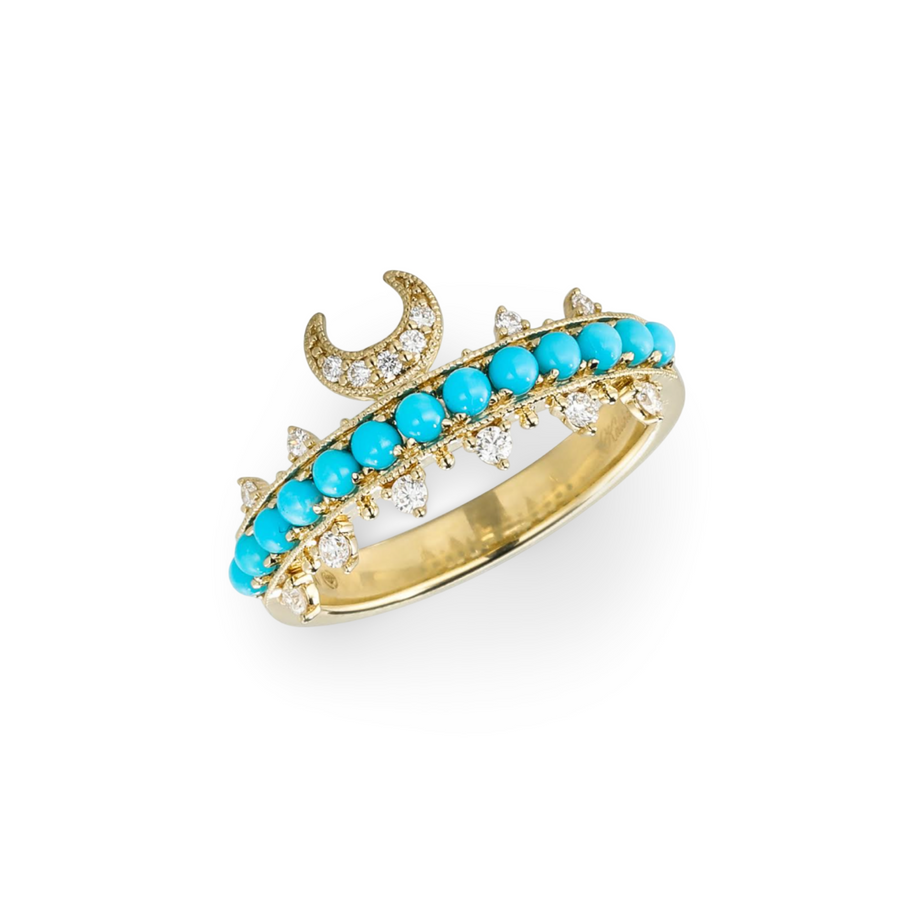 Crescent Turquoise Ring