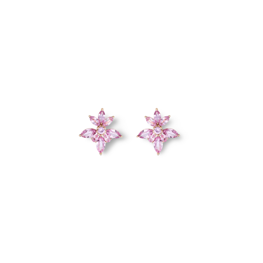 Pink Flower Earrings (mini)
