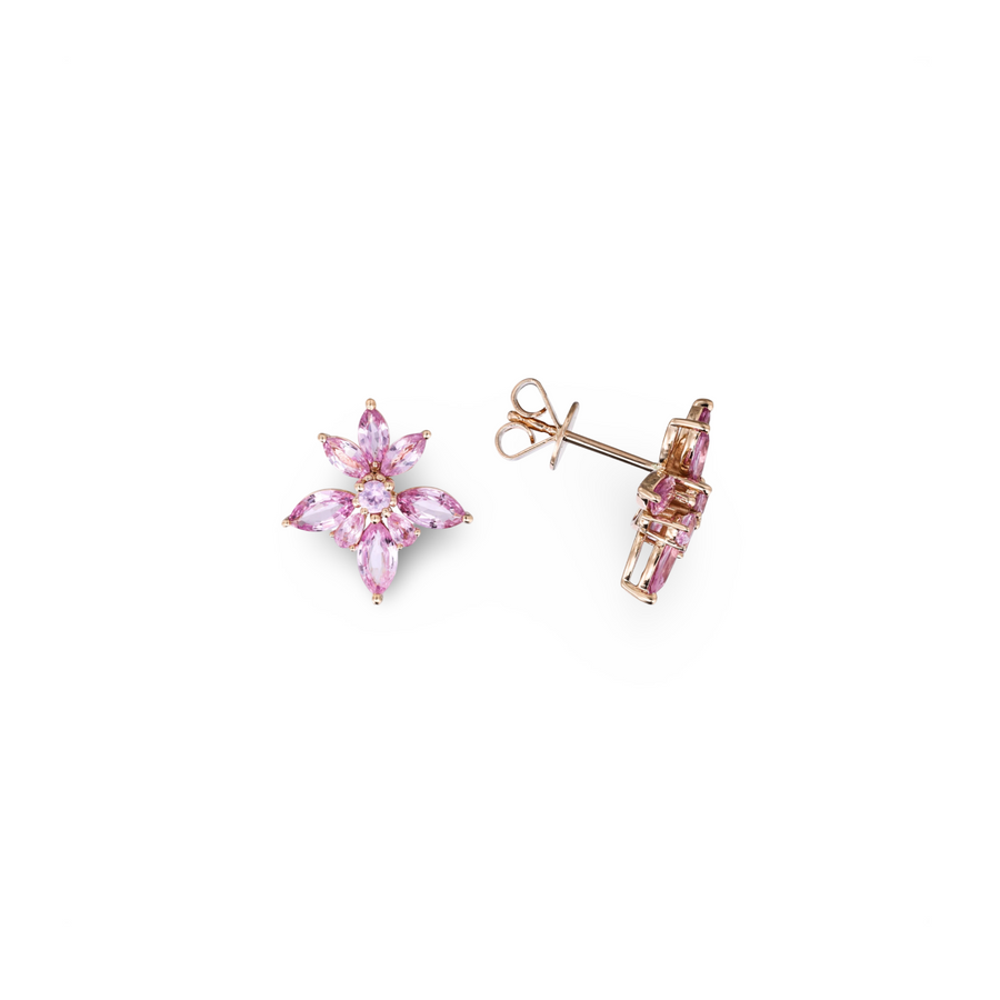 Pink Flower Earrings (mini)