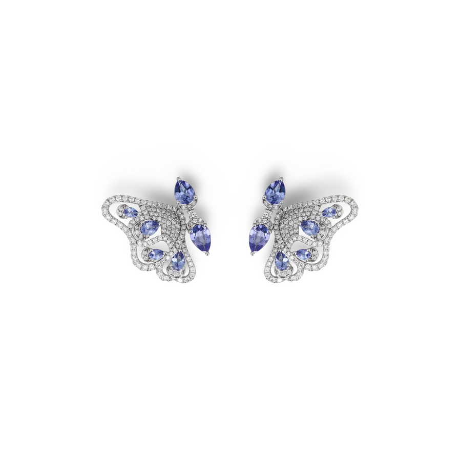 Tanzanite Enchanted Butterfly Earrings