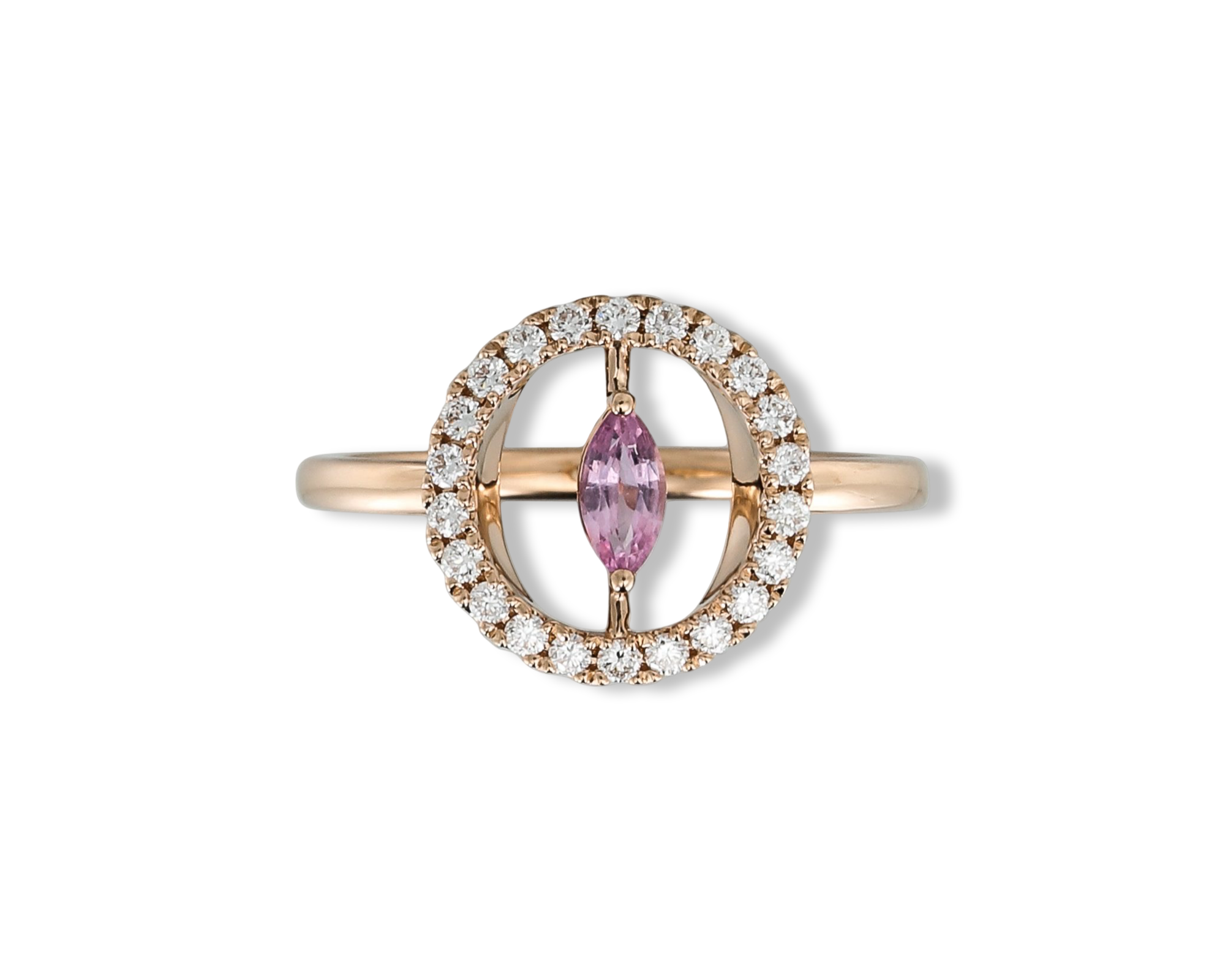 Pinky Pink Round Ring