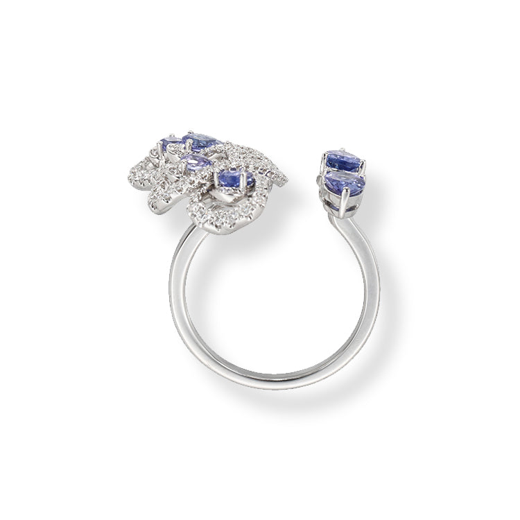 Enchanted Tanzanite butterfly Ring