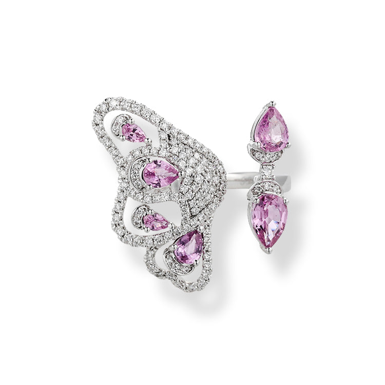 Pink Enchanted butterfly Ring