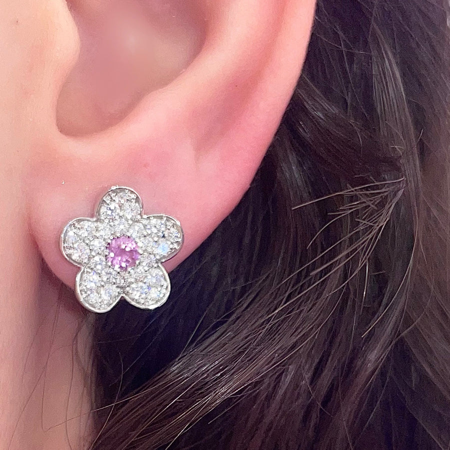 Pink Pretty Flower Earring