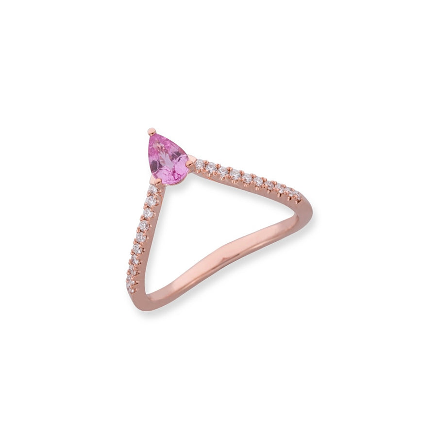 Pink Pear ring